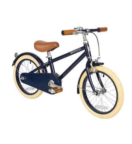AGOTADA - Bicicleta vintage infantil color azulcoches a pedales, correpasillos, karts pedales, triciclos, coches para niños, casitas para niños, casitas de muñecas, muebles infantiles, canastas de baloncesto, porterías, juegos de agua